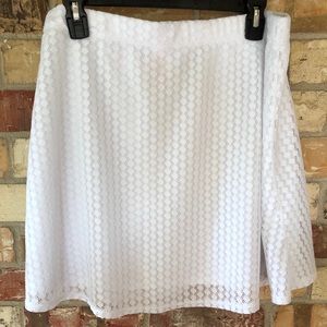 No Boundaries White Eyelet Lace Skirt
